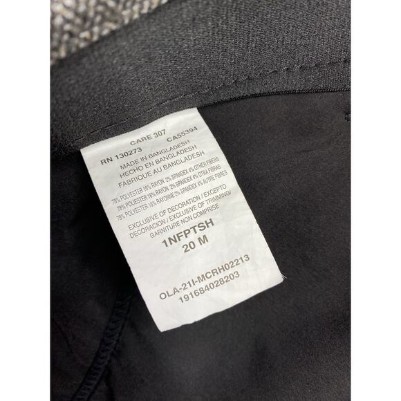 Lee Pants Womens Plus Sz 20 Brown/Gray Herringbone Tweed Dress Reg Straight Leg - Picture 13 of 13